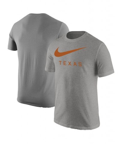 Men's Gray Texas Longhorns Big Swoosh T-shirt $22.50 T-Shirts