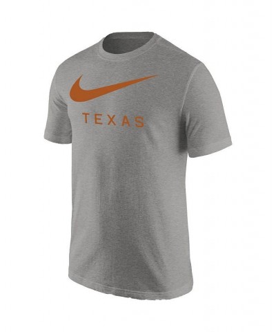 Men's Gray Texas Longhorns Big Swoosh T-shirt $22.50 T-Shirts