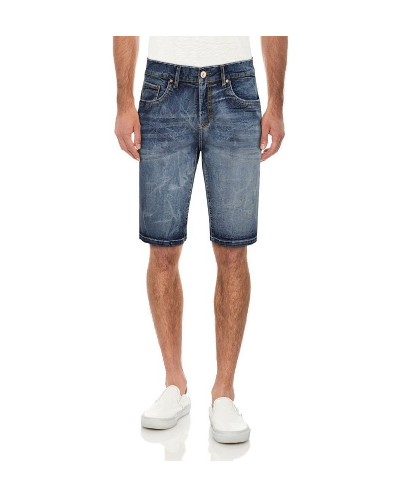 Men's Cultura Saddle Stitch Denim Shorts Blue $26.68 Shorts