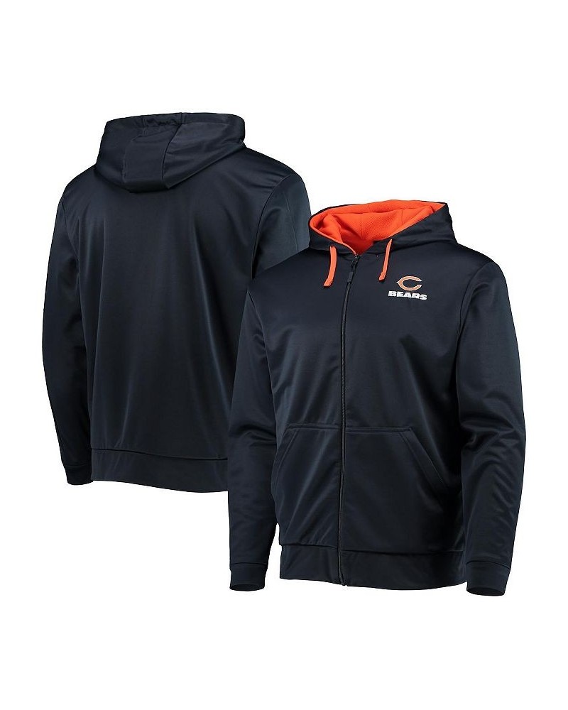 Men's Navy and Orange Chicago Bears Apprentice Full-Zip Hoodie $39.26 Sweatshirt