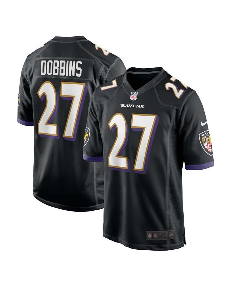 Men's J.K. Dobbins Black Baltimore Ravens Game Jersey $43.40 Jersey