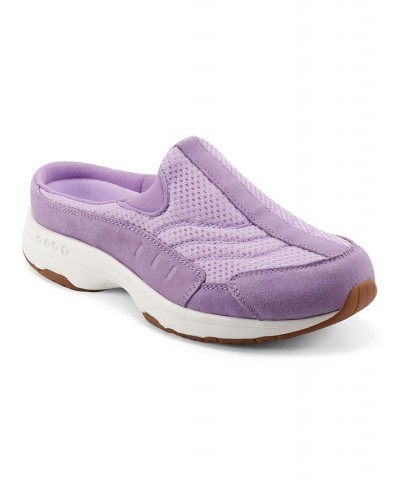 Women's Traveltime Round Toe Casual Slip-on Mules PD11 $37.92 Shoes