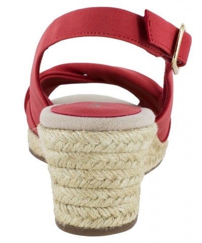 Maureen Espadrille Slingback Sandals Red $34.50 Shoes