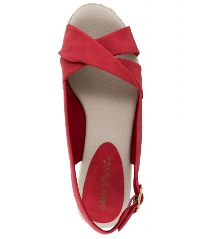 Maureen Espadrille Slingback Sandals Red $34.50 Shoes