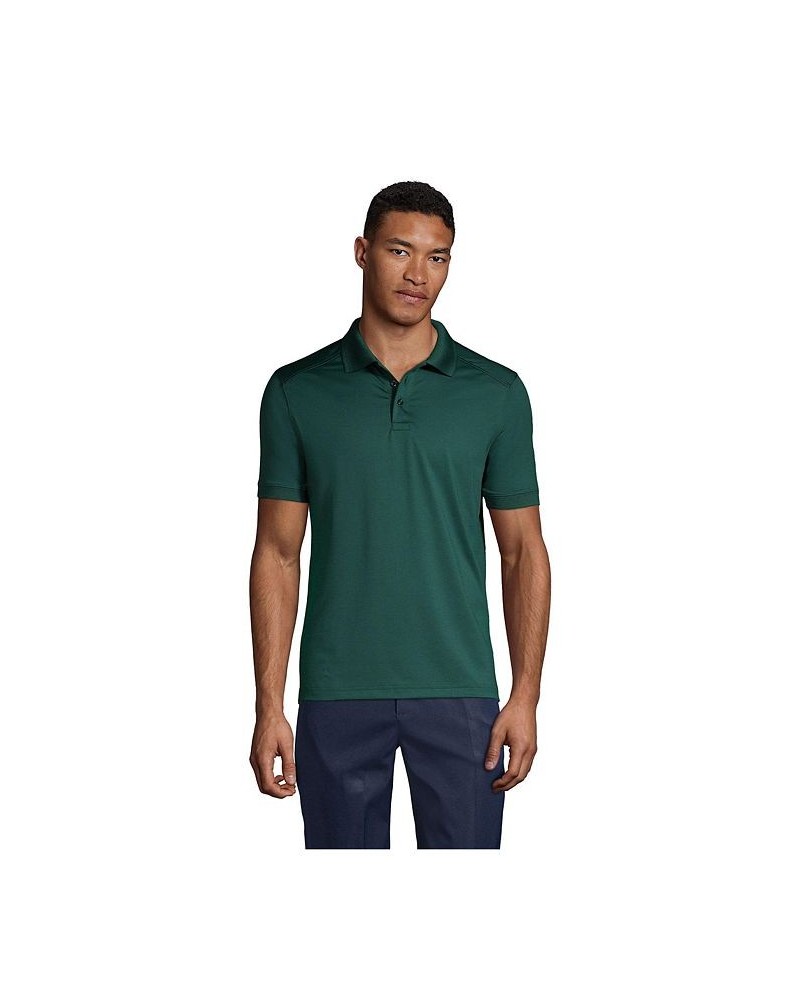 School Uniform Men's Short Sleeve Rapid Dry Polo Shirt Evergreen $31.29 Polo Shirts