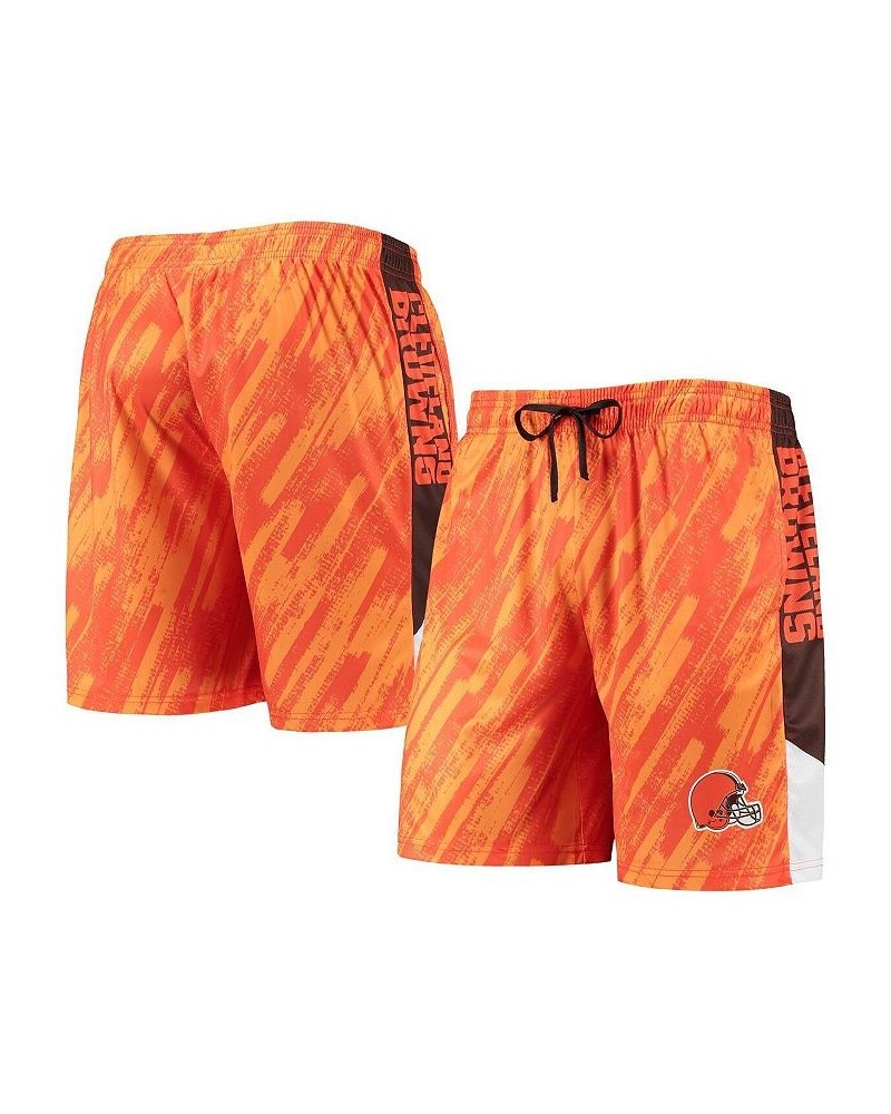 Men's Orange Cleveland Browns Static Mesh Shorts $22.50 Shorts