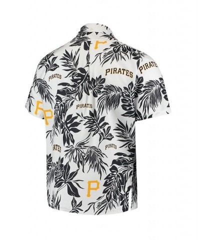 Men's White Pittsburgh Pirates Aloha Button-Down Shirt $45.76 Shirts