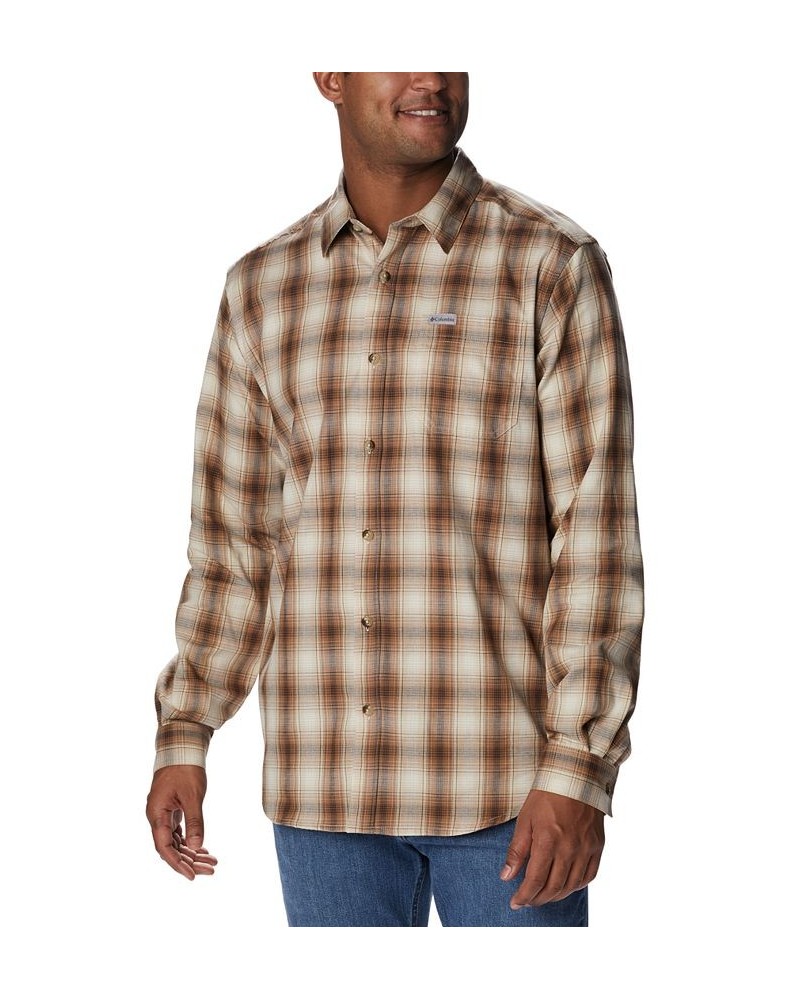 Men's Vapor Ridge III Long Sleeve Shirt Tan/Beige $20.50 Shirts