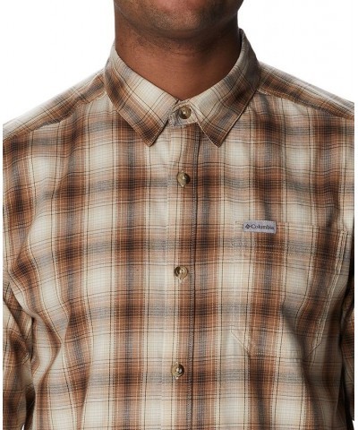 Men's Vapor Ridge III Long Sleeve Shirt Tan/Beige $20.50 Shirts