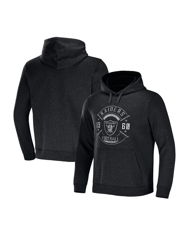 Men's NFL x Darius Rucker Collection by Heather Charcoal Las Vegas Raiders Radar Pullover Hoodie $34.31 Sweatshirt