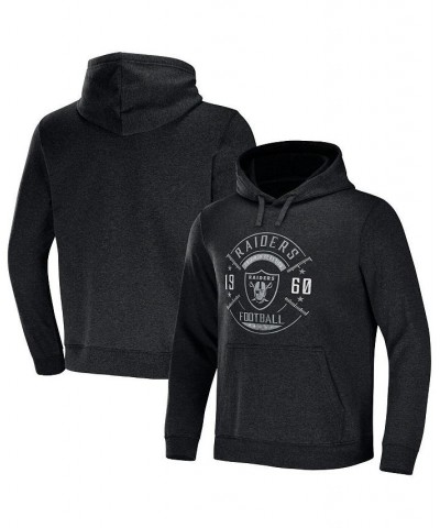 Men's NFL x Darius Rucker Collection by Heather Charcoal Las Vegas Raiders Radar Pullover Hoodie $34.31 Sweatshirt