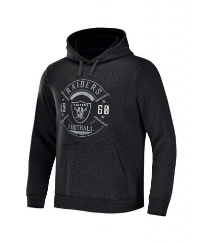 Men's NFL x Darius Rucker Collection by Heather Charcoal Las Vegas Raiders Radar Pullover Hoodie $34.31 Sweatshirt