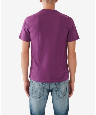 Men's Short Sleeves Ombre Box T-shirt Purple $25.88 T-Shirts