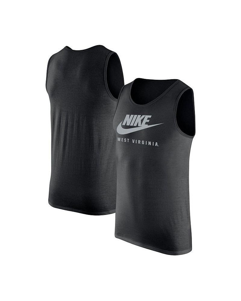 Men's Black West Virginia Mountaineers Futura Performance Scoop Neck Tank Top $20.25 T-Shirts