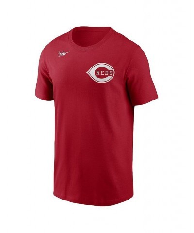 Men's Barry Larkin Red Cincinnati Reds Cooperstown Collection Name & Number T-shirt $21.50 T-Shirts