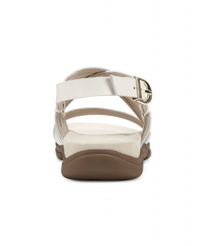 Women's Marlis Strappy Flat Sandals White $38.25 Shoes