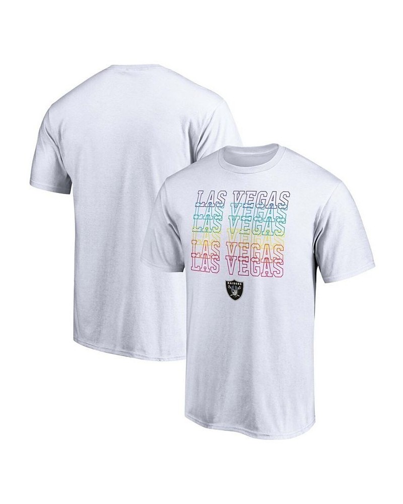 Men's White Las Vegas Raiders City Pride T-shirt $16.42 T-Shirts