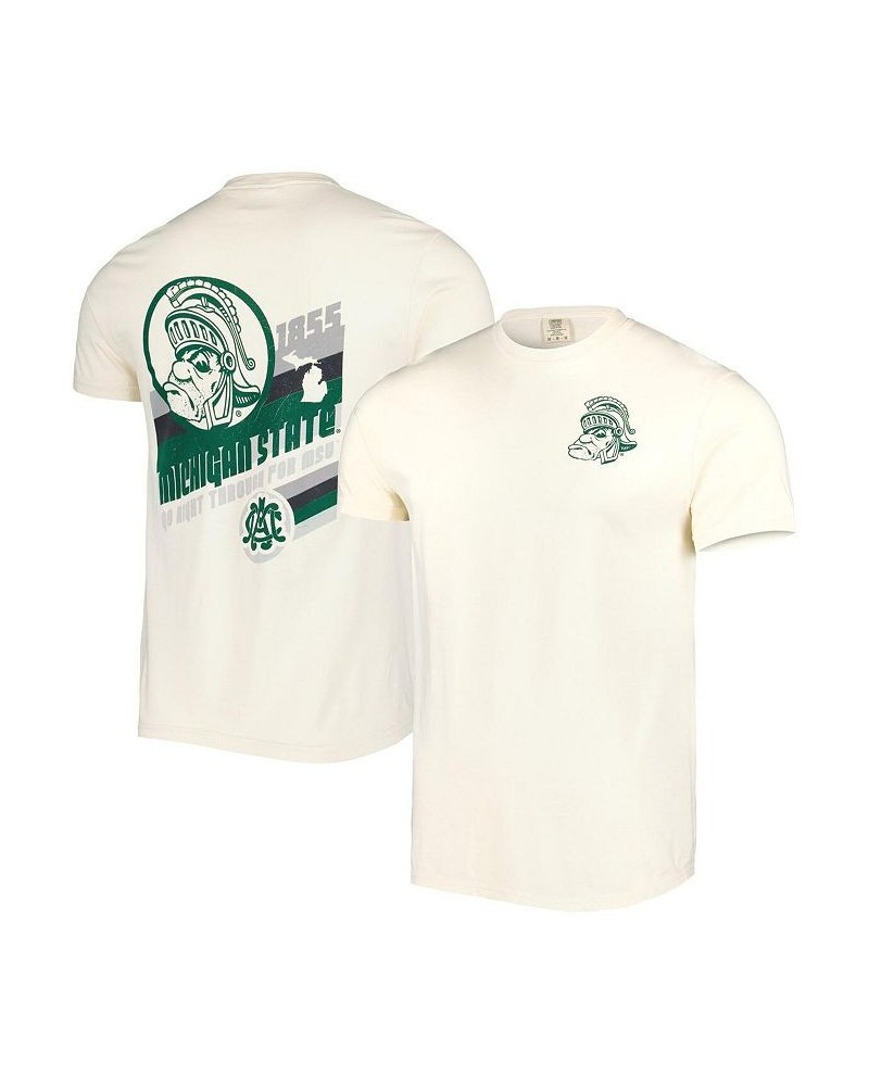 Men's Cream Michigan State Spartans Vault Vintage-Like Comfort Color T-shirt $18.45 T-Shirts