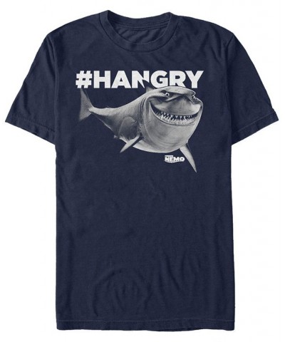 Disney Pixar Men's Finding Nemo Bruce is Hangry, Short Sleeve T-Shirt Blue $18.54 T-Shirts