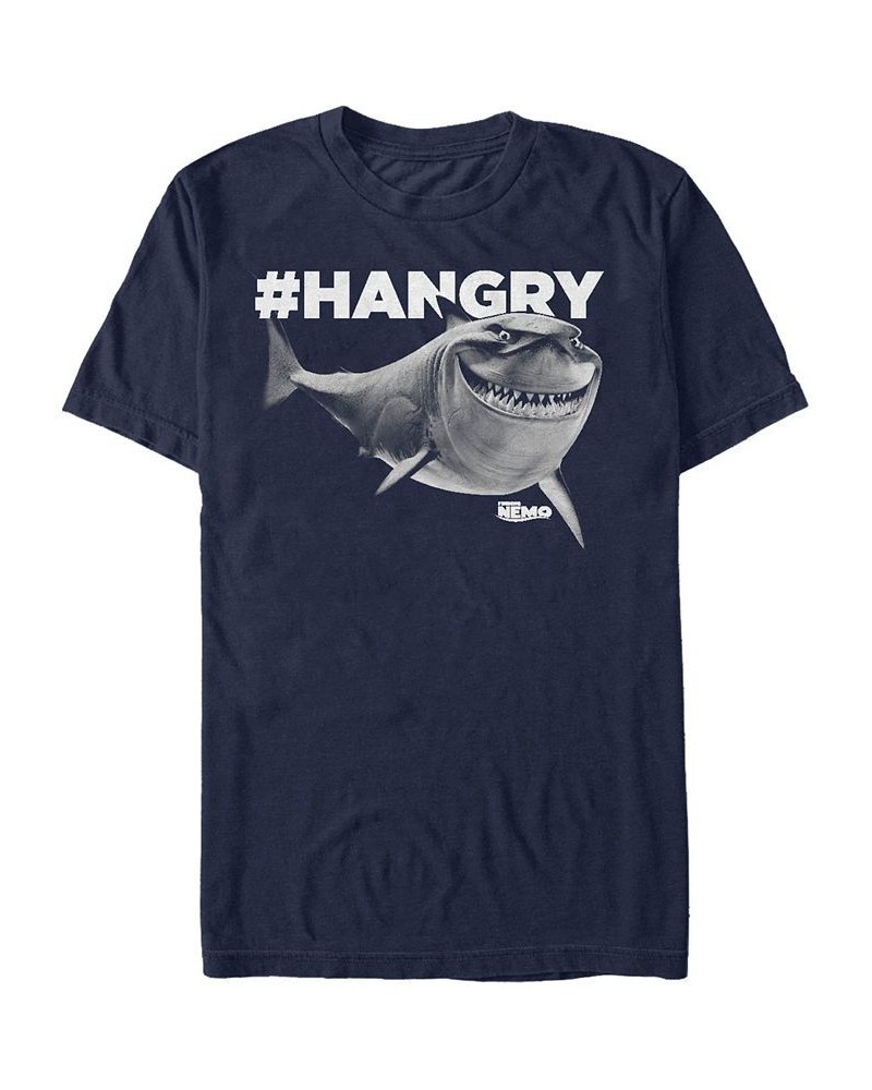 Disney Pixar Men's Finding Nemo Bruce is Hangry, Short Sleeve T-Shirt Blue $18.54 T-Shirts