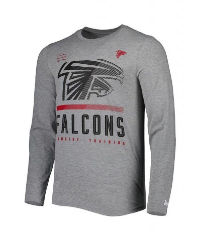 Men's Heathered Gray Atlanta Falcons Combine Authentic Red Zone Long Sleeve T-shirt $24.29 T-Shirts