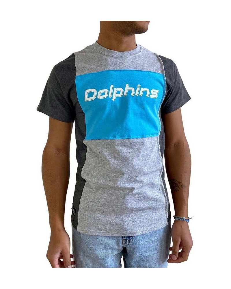 Men's Heathered Gray Miami Dolphins Split T-shirt $26.49 T-Shirts