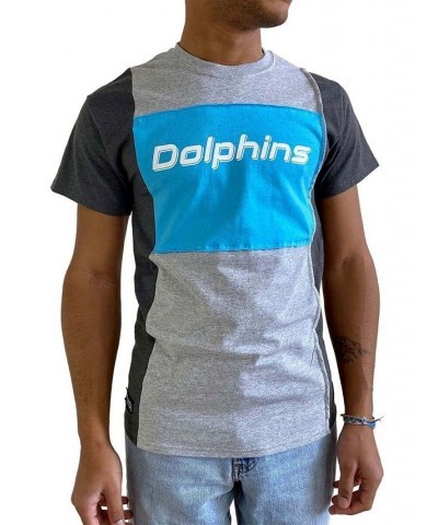 Men's Heathered Gray Miami Dolphins Split T-shirt $26.49 T-Shirts