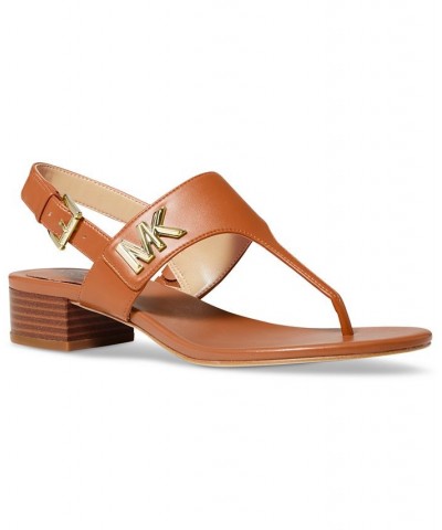 Women's Jilly T-Strap Dress Sandals Brown $43.60 Shoes