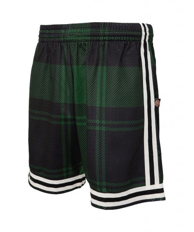 Men's Mitchell Ness x Uninterrupted Kelly Green and Black Boston Celtics Hardwood Classics Swingman Shorts $48.60 Shorts