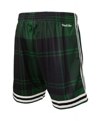 Men's Mitchell Ness x Uninterrupted Kelly Green and Black Boston Celtics Hardwood Classics Swingman Shorts $48.60 Shorts