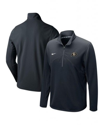 Men's Black Colorado Buffaloes Primary Logo Training Performance Quarter-Zip Jacket $36.75 Jackets