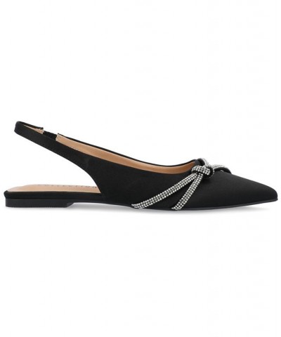 Women's Rebbel Slingback Flat Black $39.95 Shoes