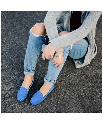 Women's Halsey Perforated Loafers Gray $42.39 Shoes