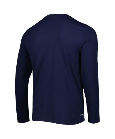 Men's Navy Houston Texans Combine Authentic Home Stadium Long Sleeve T-shirt $16.38 T-Shirts