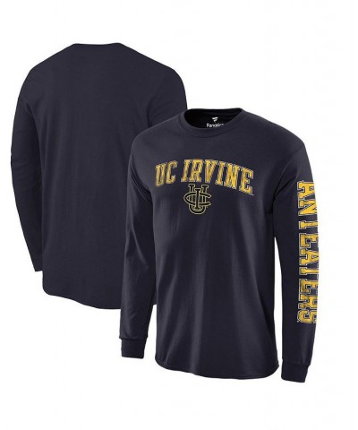 Men's Branded Navy UC Irvine Anteaters Distressed Arch Over Logo Long Sleeve T-shirt $19.00 T-Shirts