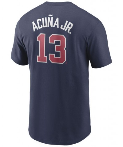 Men's Ronald Acuna Atlanta Braves Name and Number Player T-Shirt $29.99 T-Shirts