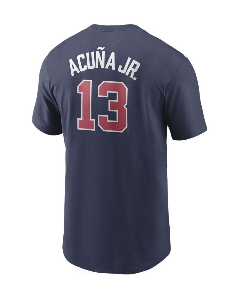 Men's Ronald Acuna Atlanta Braves Name and Number Player T-Shirt $29.99 T-Shirts