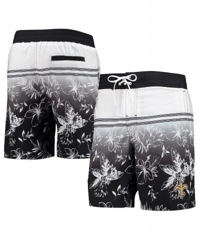 Men's Black New Orleans Saints Island Volley Swim Shorts $27.72 Swimsuits