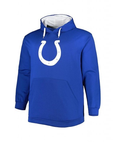 Men's Royal Indianapolis Colts Big and Tall Logo Pullover Hoodie $37.80 Sweatshirt