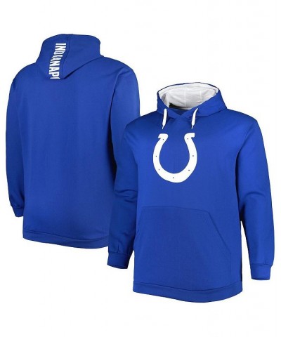 Men's Royal Indianapolis Colts Big and Tall Logo Pullover Hoodie $37.80 Sweatshirt