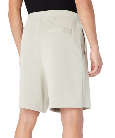 Men's Elastic-Waist Embossed Logo Shorts Gray $49.40 Shorts