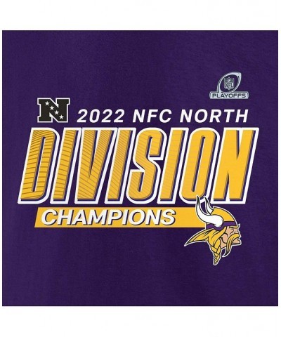 Men's Branded Purple Minnesota Vikings 2022 NFC North Division Champions Divide and Conquer T-shirt $24.29 T-Shirts