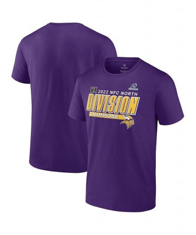 Men's Branded Purple Minnesota Vikings 2022 NFC North Division Champions Divide and Conquer T-shirt $24.29 T-Shirts