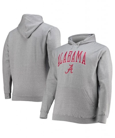 Men's Heather Gray Alabama Crimson Tide Big and Tall Arch Over Logo Powerblend Pullover Hoodie $34.50 Sweatshirt