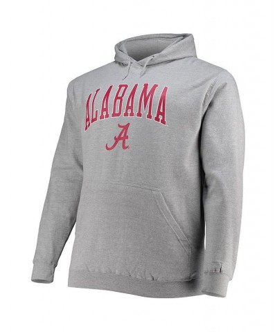 Men's Heather Gray Alabama Crimson Tide Big and Tall Arch Over Logo Powerblend Pullover Hoodie $34.50 Sweatshirt