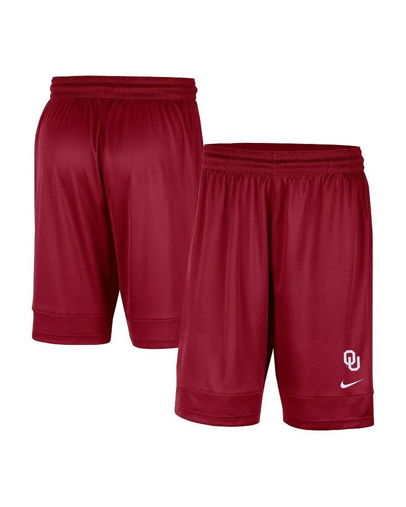 Men's Crimson Oklahoma Sooners Fast Break Team Performance Shorts $22.50 Shorts