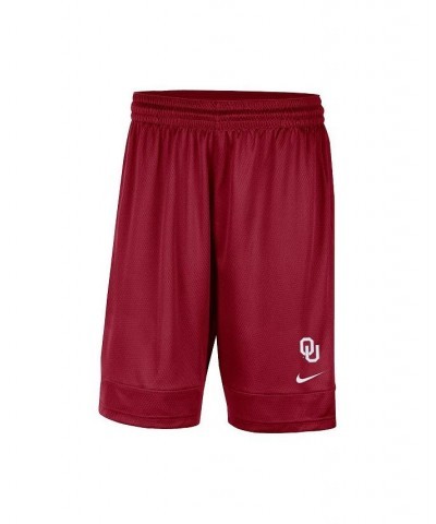 Men's Crimson Oklahoma Sooners Fast Break Team Performance Shorts $22.50 Shorts