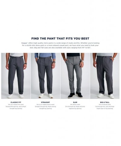 Men's Cool 18 PRO Classic-Fit Expandable Waist Pleated Stretch Dress Pants String $24.20 Pants