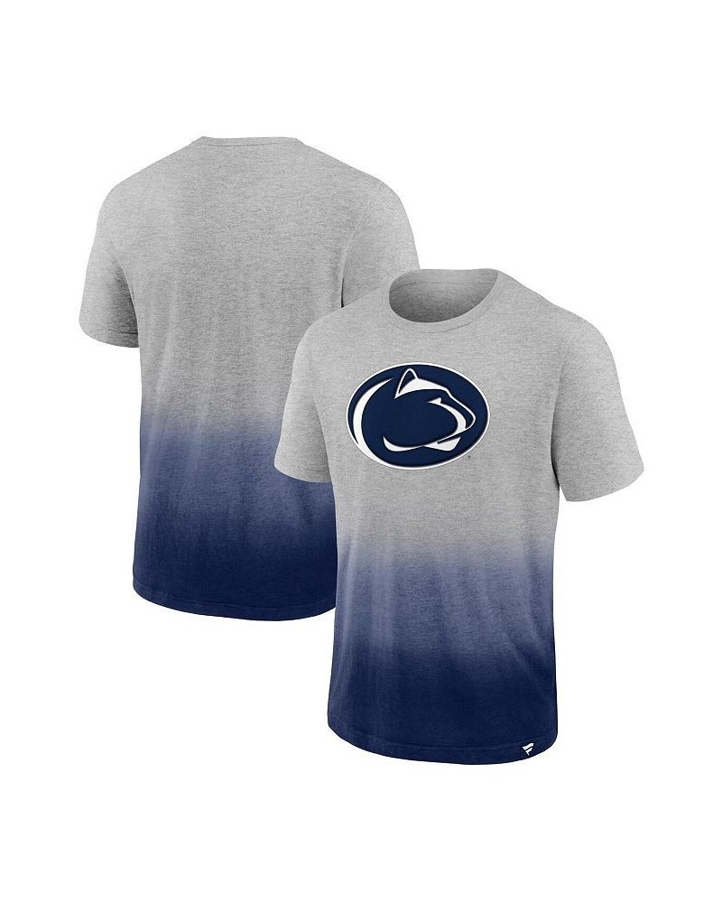 Men's Heathered Gray, Navy Penn State Nittany Lions Team Ombre T-shirt $19.79 T-Shirts