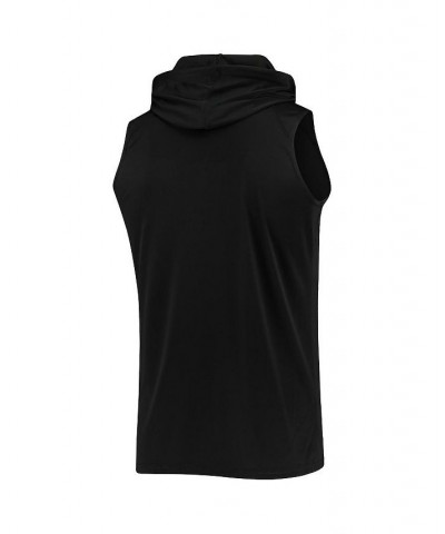 Men's Black Chicago White Sox Sleeveless Pullover Hoodie $26.68 T-Shirts